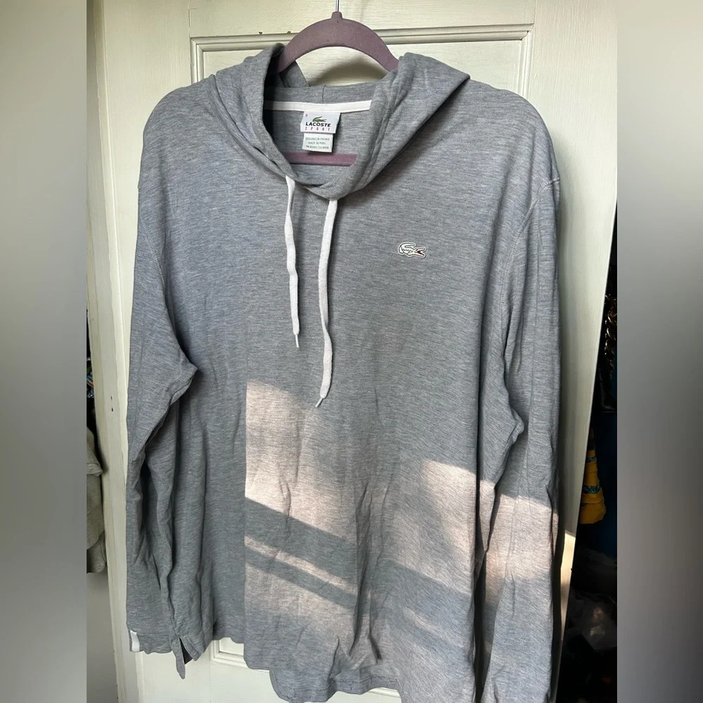 Lacoste Black, Gray, and Cream Hoodies - Picture 8 of 13